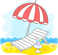 Liegestuhl Mit Sonnenschirm Comic sdatec.com