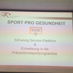 28.01.2017 - Neue Online-Service-Plattform SPORT PRO GESUNDHEIT